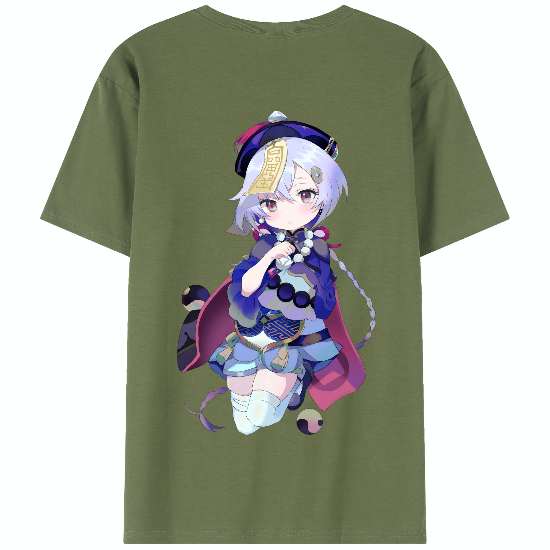 げんし神 七七 なな  genshin Nana 綿100％半袖Tシャツ（背面プリント）